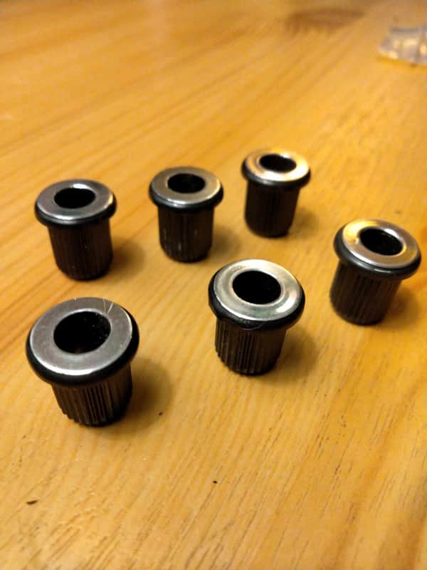 Vintage Push-In Bushings/Ferrules (x6 for guitar) 1950's-1970's image 1