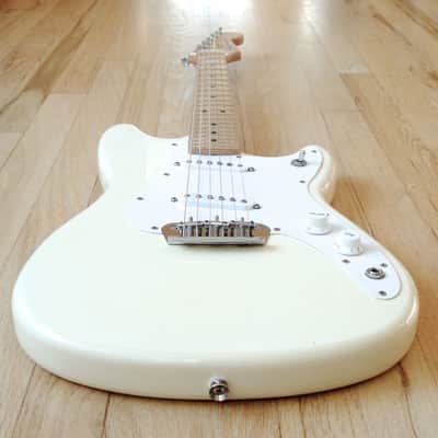 1994 Fender Duo Sonic Electric Guitar Offset White Mexico MIM