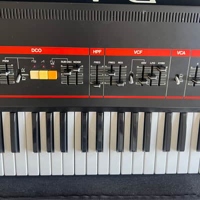 Roland Juno-6 61-Key Polyphonic Synthesizer 1982 - 1984 - Black image 3