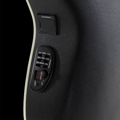 Ovation CS24L-5G Celebrity Series Traditional Left-Handed Mid-Depth Acoustic-Electric Guitar Black image 10