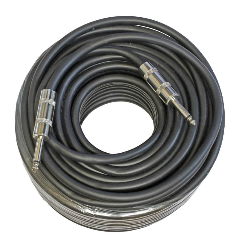 100' FT foot FEET 14 GA gauge 1/4 MONO PLUG pro audio PA DJ AMP TO SPEAKER CABLE image 1