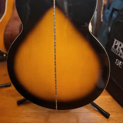 Epiphone J200 Studio Cutaway Acoustic Electric Guitar Sunburst image 5
