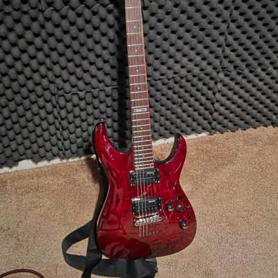 ESP LTD MH-100 QM NT 2005 - 2006 - See Thru Black Cherry image 1