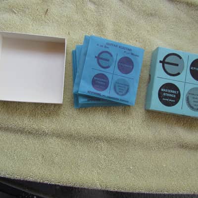 Vintage Epiphone Flat Wound Guitar Strings in Original Box READ ENTIRE DESCRIPTION 1960's Era Epiphone Flat Wound A Or 5th Strings Box Of 6 image 2