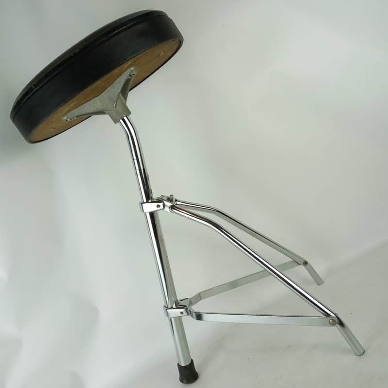 Ludwig 1025-1 Porto-Seat Drum Set Throne Vintage 60s Adjustable Chair Script USA image 1