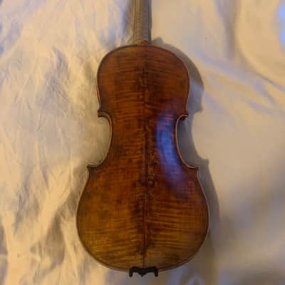 Violin Antonio Stradivarius label German violin 1800s Brown image 2