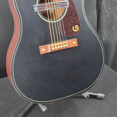 Gretsch Jim Dandy Deltoluxe Dreadnought, Walnut Fingerboard, Tortoiseshell Pickguard, Black Top imagen 3
