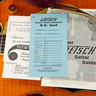 Gretsch G6120T-55 Vintage Select '55 Chet Atkins 2022 Vintage Orange Stain image 21