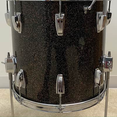 Ludwig 12x18"/8x12"/14x14"Jazzette w/ 5x14" Jazz Fest - Finest known. VIDEO. Rare Black Galaxy image 12