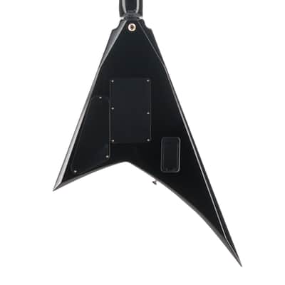 Jackson MJ Series Rhoads RR24MG, Ebony Fingerboard, Black with Yellow Pinstripes (RP) image 2