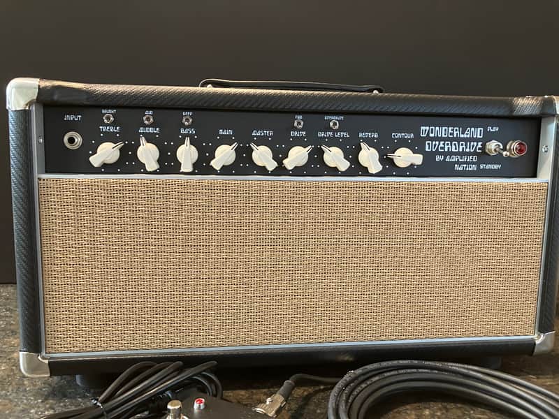 Amplified Nation WONDERLAND OVERDRIVE V2 50W HEAD 2025 - CARBON FIBER TOLEX image 1