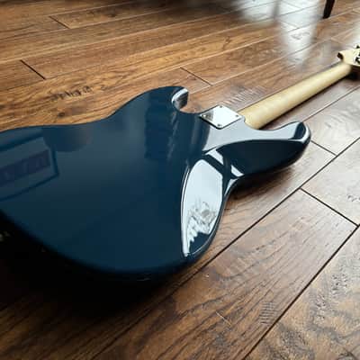 2020 Fender MIJ Hybrid II Jazz Bass with Maple Fretboard Indigo Japan image 11