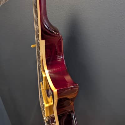 ESP LTD EC-401 VF 2011 See Thru Black Cherry Red Seymour Duncan Flamed Maple image 7