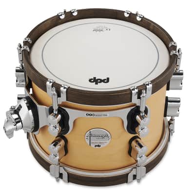 PDP PDCC0710STNW Concept Classic 7x10" Tom - Natural Stain w/ Walnut Hoops image 3