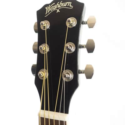Washburn WA90CEVSB Dreadnought acoustic electric guitar, vintage sunburst image 7