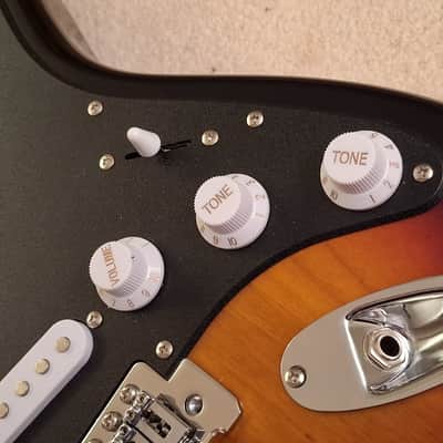 Stratocaster Body Fully Loaded Sunburst w/neck plate + Extras image 9