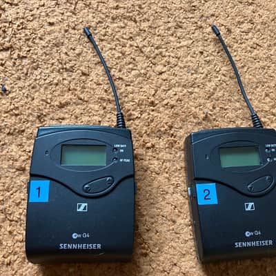 Sennheiser EW 100 G4 Dual Wireless Lavalier System – 2 Channels – B-Band – 19″ Rack (with never-used MKE Lav Mics) image 2