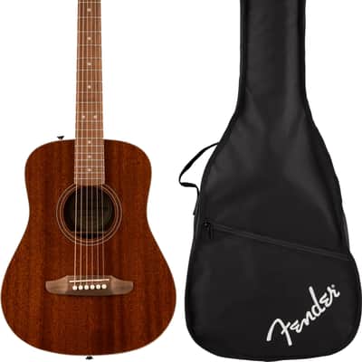 Fender California Mini Redondo Acoustic Guitar In Natural Sapele - Incl Gig bag, image 1