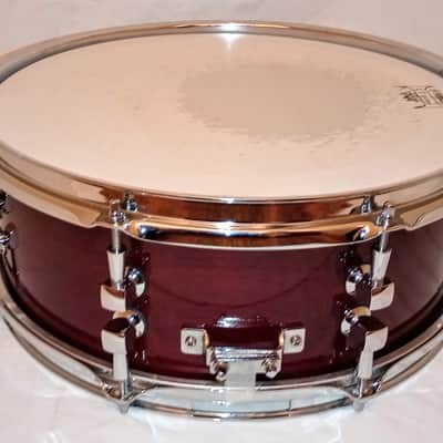 YAMAHA CUSTOM MODIFIED ADVANTAGE NOUVEAU SNARE DRUM - BURGUNDY LACQUER-FREE SHIP TO CUSA! image 3
