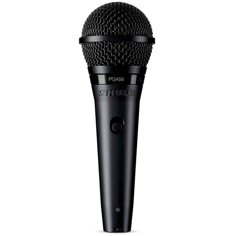 Shure PGA58 Dynamic Microphone - Handheld Mic for Vocals with Cardioid Pick-up Pattern, Discrete On/Off Switch, Stand Adapter and Zipper Pouch (PGA58-XLR) image 1