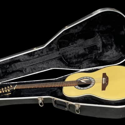Ovation Model 1515 - 12 String Acoustic Electric -  Made in Korea - Circa 1983 - Pearl White - w/OHSC image 3