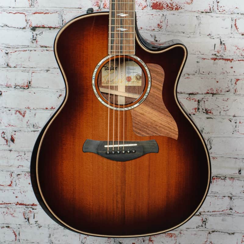 Immagine Taylor - Builder's Edition 814ce - Acoustic-Electric Guitar - Sinker Redwood/Honduran Rosewood - Shaded Edgeburst Top - with  Hardshell Case - x5077 - 1