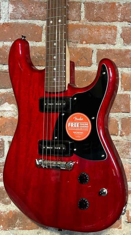 Squier Paranormal Strat-O-Sonic - Crimson Red Transparent Includes a pro Setup, Support A Brick & Mortar Store, Shop Here! image 1