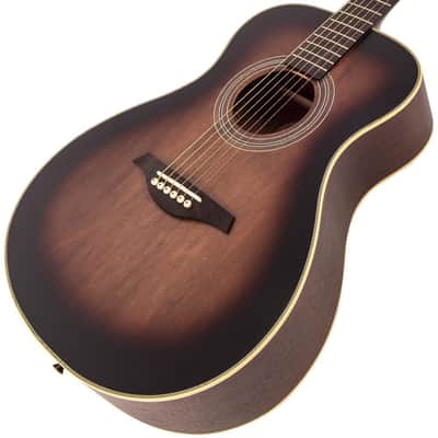 Vintage V300 Acoustic Folk Guitar ~ Antiqued image 3