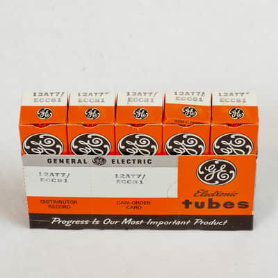 GE 12AT7/ ECC81 Sleeve NOS 4 good Tubes image 16