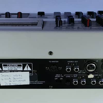 Sansui WSX1 6-MULTITRACK DOUBLE-CASSETTE Recorder with Clear Plastic Cover, VINTAGE 1990 image 8