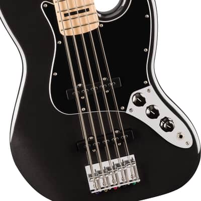 Squier 0378753565 Affinity Series Active Jazz Bass V - Black image 4