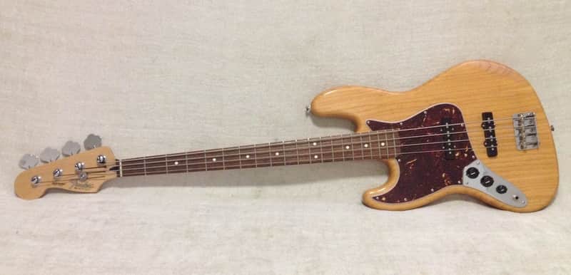2007 Left Handed Lefty Fender Special Edition Deluxe Jazz Bass Natural Ash image 1