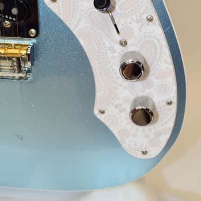 2017 Fender American Elite Telecaster Thinline Electric Guitar, Maple Fingerboard, Mystic Blue Ice w/ Case image 10