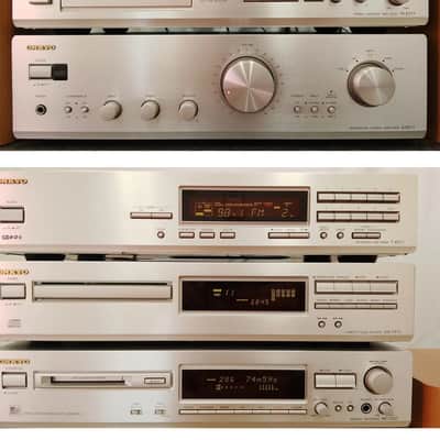 Immagine Onkyo A-9211 Rare Vintage MINT Cassette Deck Component Set Serviced Warranty - 6