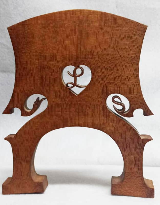 William Lewis & Son Rare ¾ Uncut Double Bass Bridge circs 1960's-1970's image 1