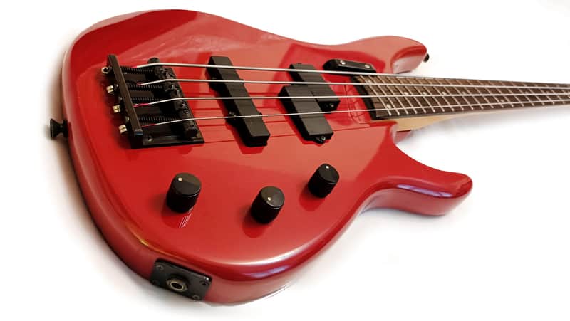 Yamaha RBX Super Medium Series Bass 1986 Vintage Japan Coral Red