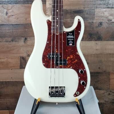 Fender Am Pro II Precision Bass, Olympic White, w/Hard Case, Free Ship, 548 image 7
