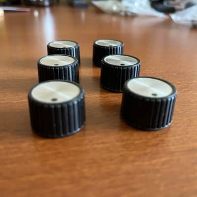 Traynor  Amplifier Knobs YGL YGM YVR  70’s  Black and Chrome image 2