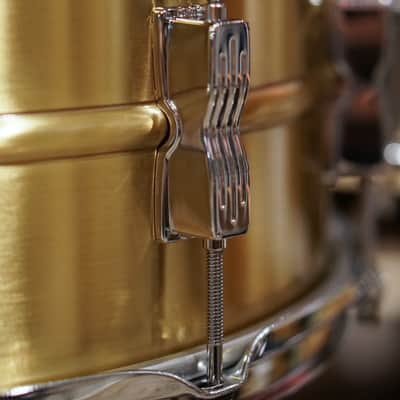 Ludwig 6.5x14" Brushed "Acro Brass" Snare Drum - LB654B image 5