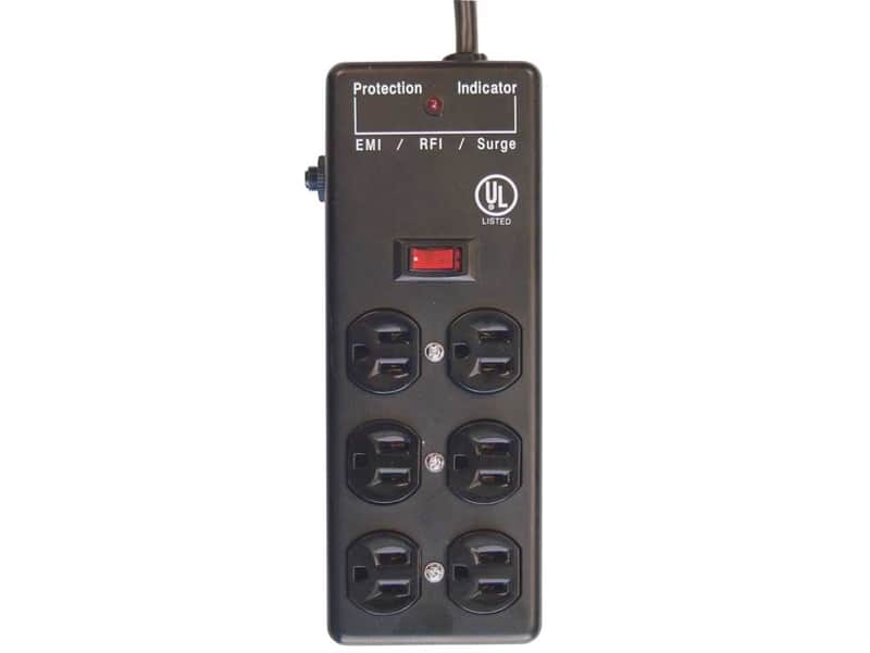 Furman SS-6B 6-Outlet Steel Power Block Surge Protector with 15' Power Cord image 1