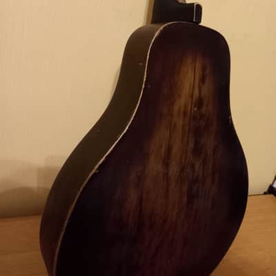 Unique Acoustic Guitar 7 string USSR Soviet Chernihiv Pear Shaped Ukrainian Vintage and Rare image 9