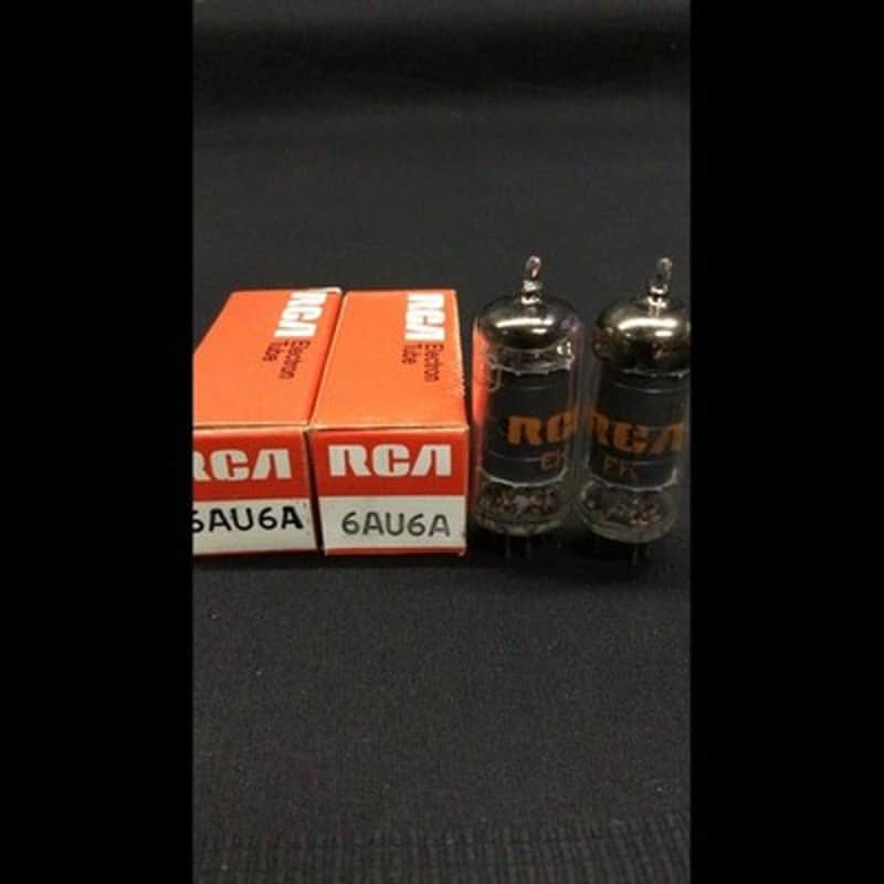 NOS NIB MATCHED PAIR RCA 6AU6 Radio Vacuum Tubes TESTED 10.9879 image 1