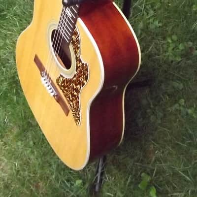 Vintage 1960's Made In Japan Kingston V-2 Acoustic Guitar W/OSC image 12