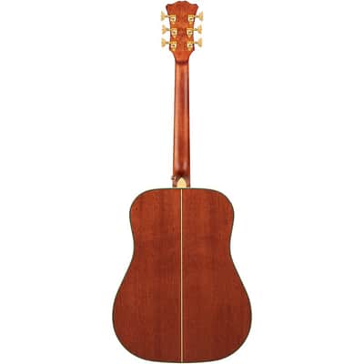 D'Angelico Excel Lexington Dreadnought Acoustic-Electric Guitar - Regular Vintage Natural image 4