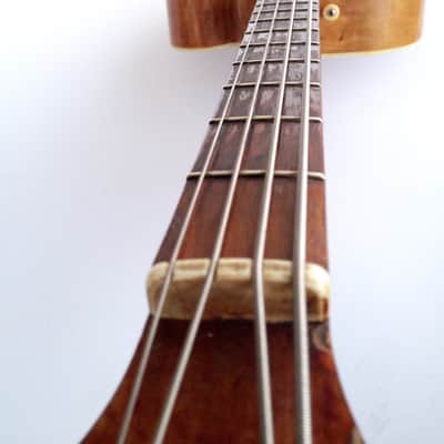 Vintage Original 1950's Kay Howlin' Wolf Thin Twin K162 Natural Blonde Electric Bass Guitar Viol image 13