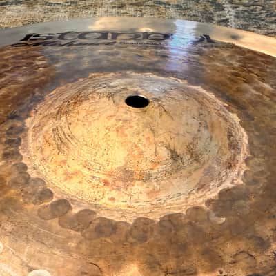 DARK 1/2 LATHE ISTANBUL Mehmet Hamer 18” SPLIT CRASH 1284 g Complex! PERFECT image 5