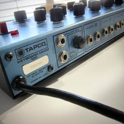 Tapco Keyboard Mixer 100 Preamp Circa-1970s- Blue & Black image 14