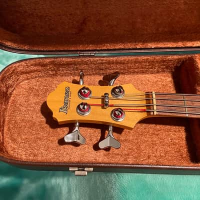 Custom finish 1982 Ibanez Roadstar II bass with original hard shell case image 7