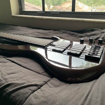 Muckelroy HMC 6 String Custom 2020 - Gloss black body and satin neck, lightweight, neck through image 5