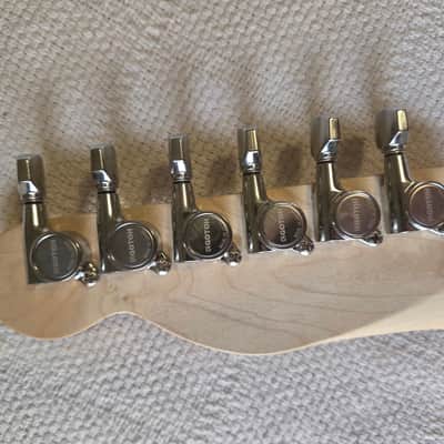 2026 Warmoth Telecaster Neck, Stainless Frets LEVELED with Gotoh Tuners INCLUDED, Tusq XL nut cut by Luthier,  Vintage Modern, 59 roundback, 1 11/16" 43mm nut, 10-16" radius. image 2